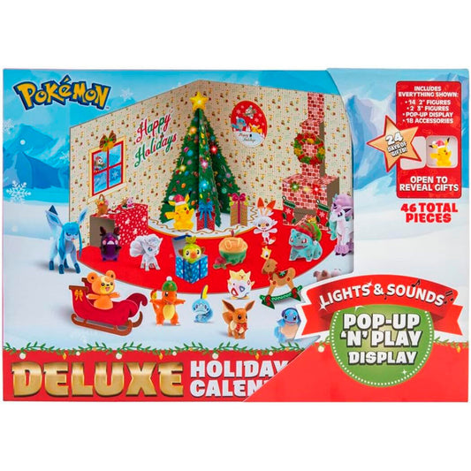 Calendrier de l'Avent Pokémon Deluxe avec lumières et sons