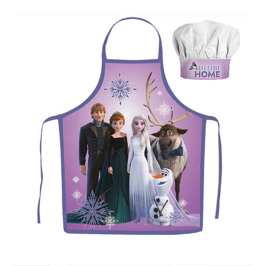 Tablier pour enfant avec toque Reine des neiges