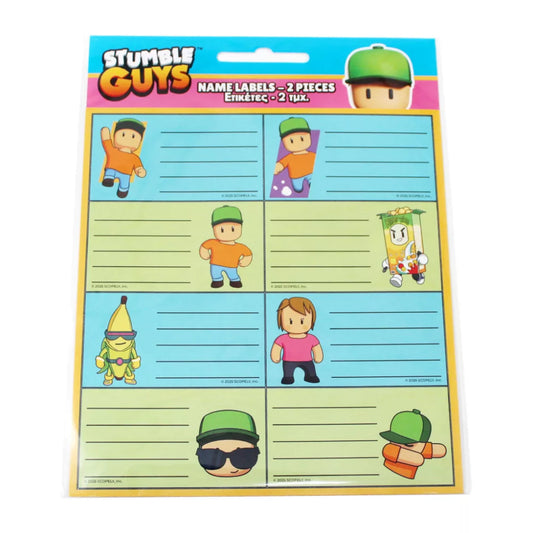 Lot de 16 étiquettes Stumbles Guys