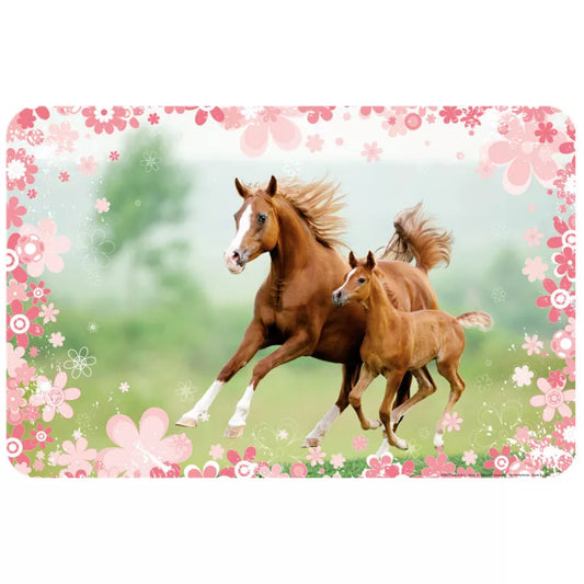 Set de table Chevaux Jument et Poulain