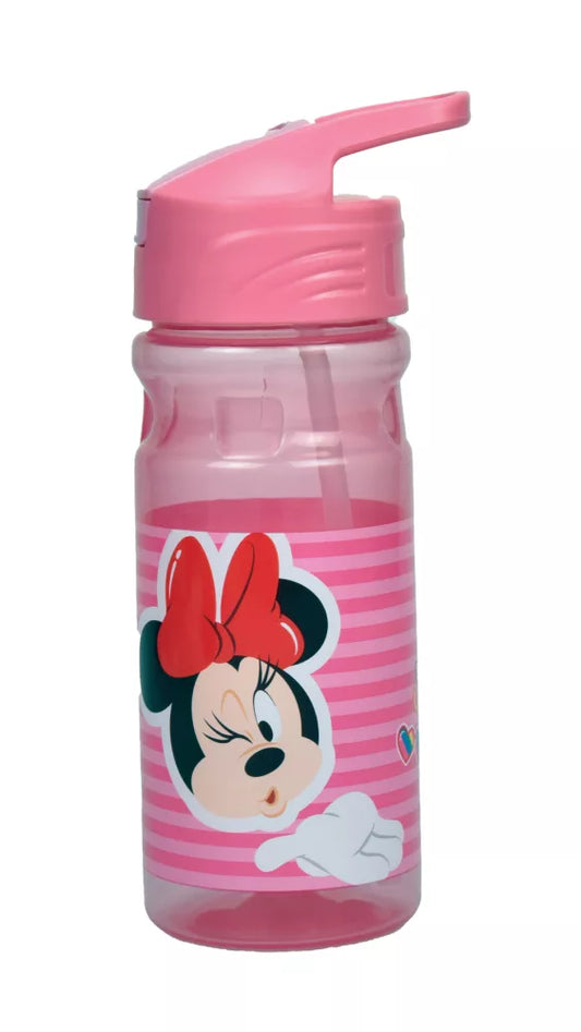 Gourde en plastique avec paille  Minnie 500ml