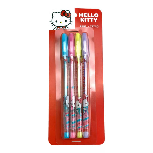 Ensemble de 4 stylos de couleur Hello Kitty