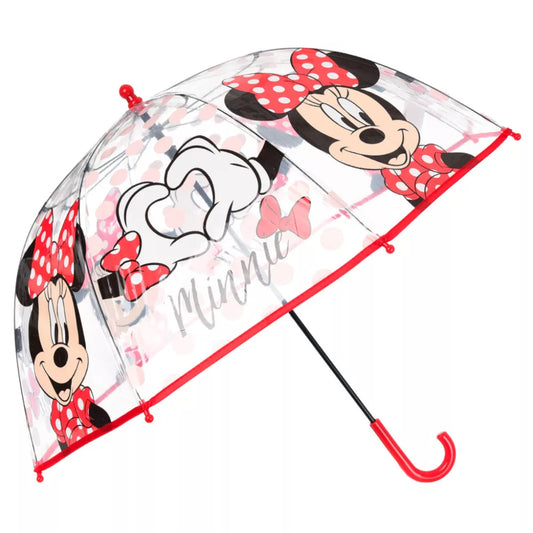 Parapluie transparent pour enfant Minnie Ø72 cm