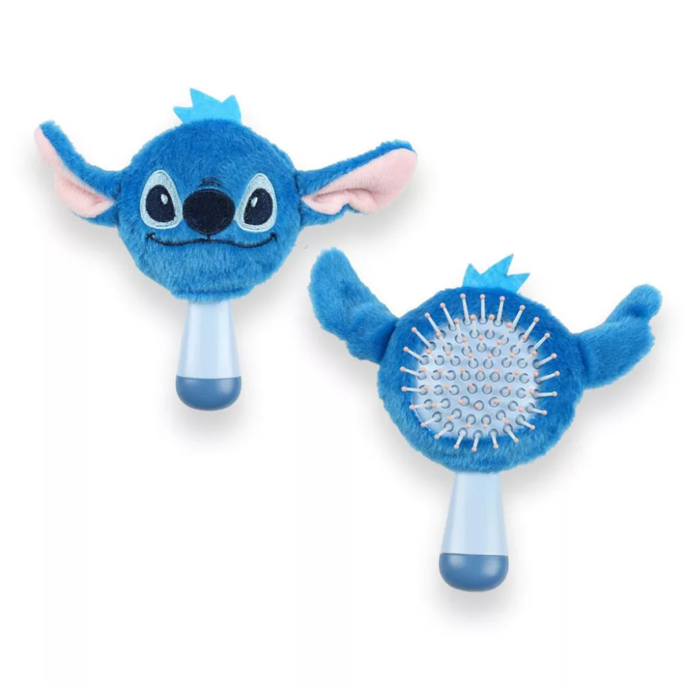 Brosse à cheveux mini peluche bleue Stitch 13 cm