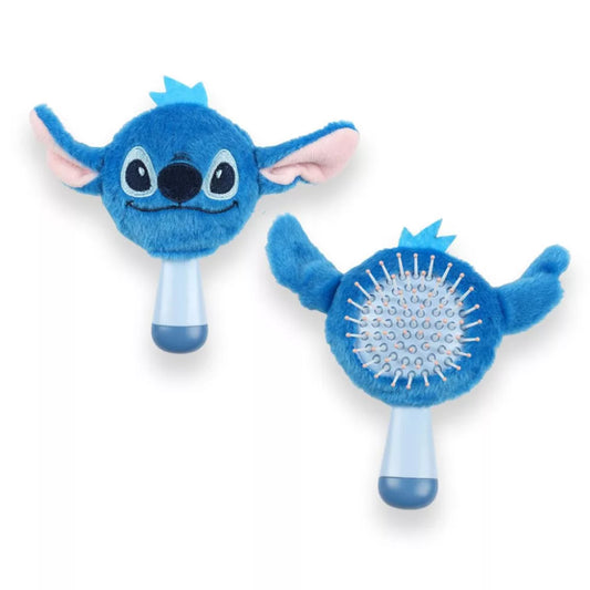 Brosse à cheveux mini peluche bleue Stitch 13 cm