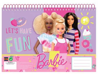 Carnet de croquis à spirale A/4  Barbie