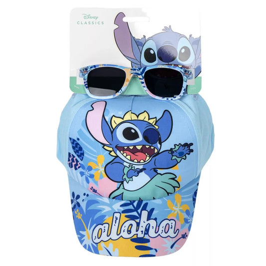 Lunettes de soleil et casquette Stitch