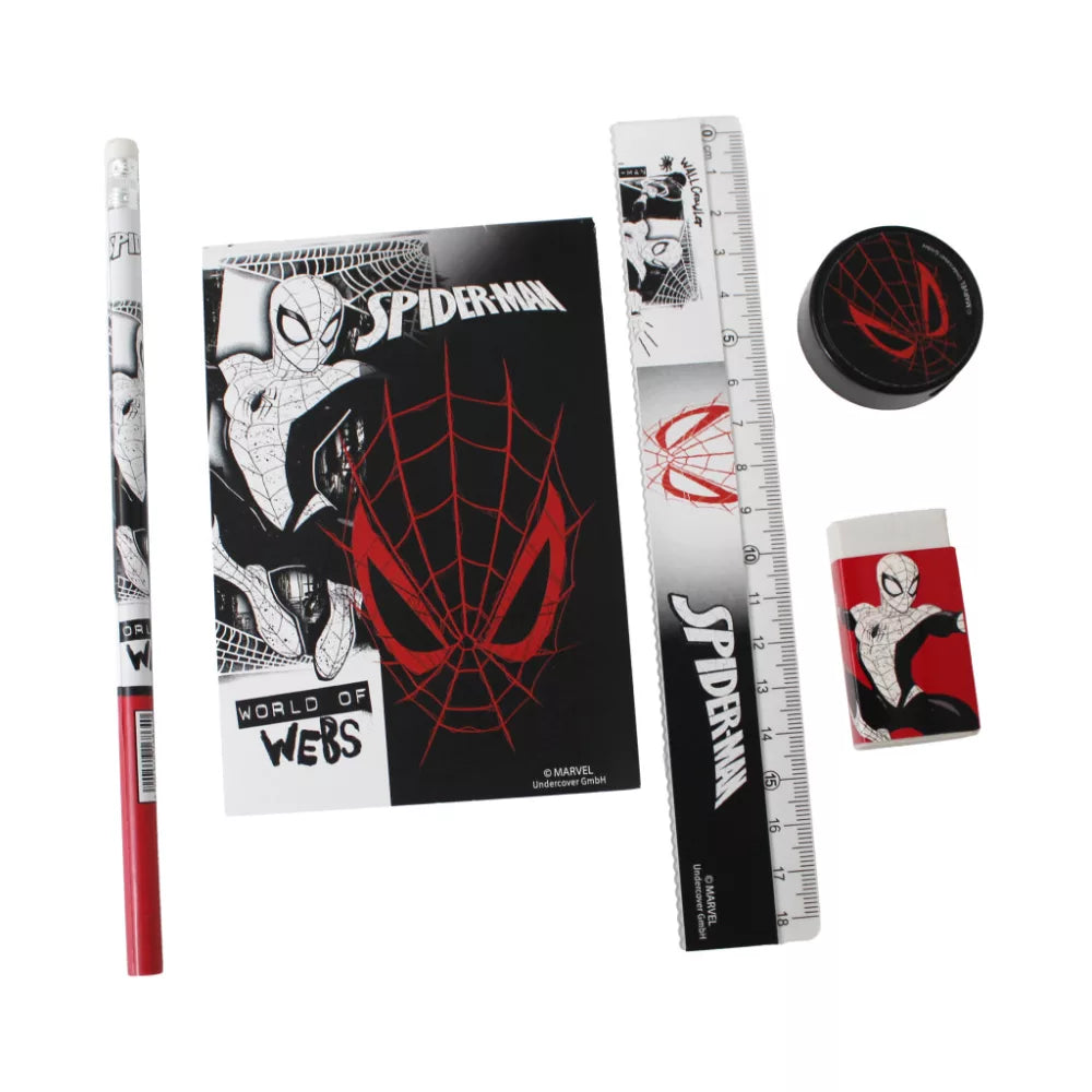 Ensemble de papeterie Spiderman 5 pièces