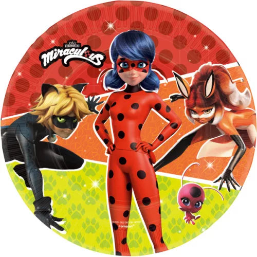 Assiettes en carton LadyBug 23cm