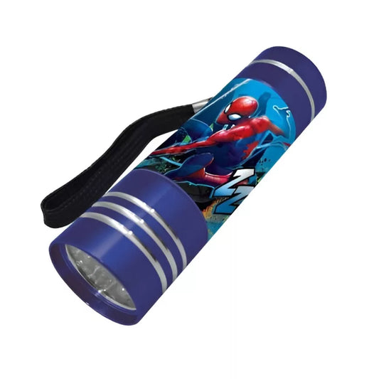 Lampe de poche LED bleue Spiderman
