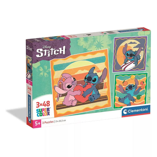 Puzzle Disney Lilo et Stitch 3x48 pièces Clementoni