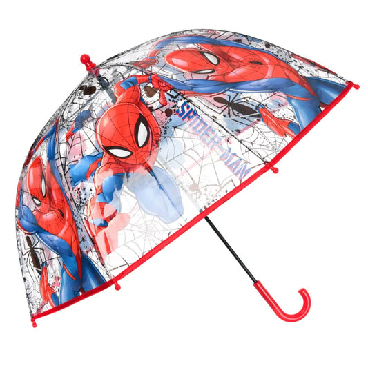 Parapluie transparent pour enfant Spiderman  ⌀72 cm