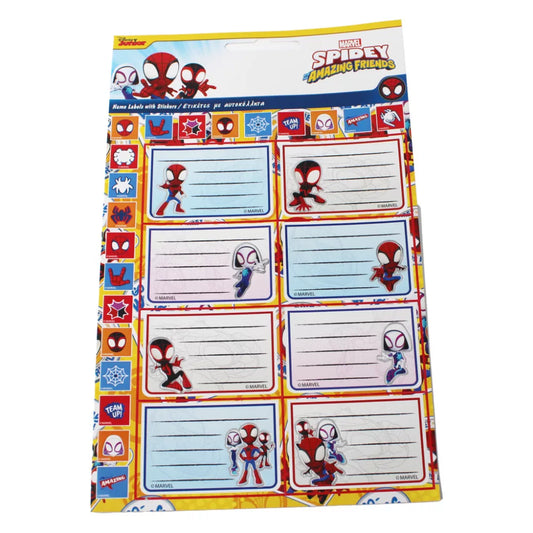 Lot de 16 étiquettes Spidey