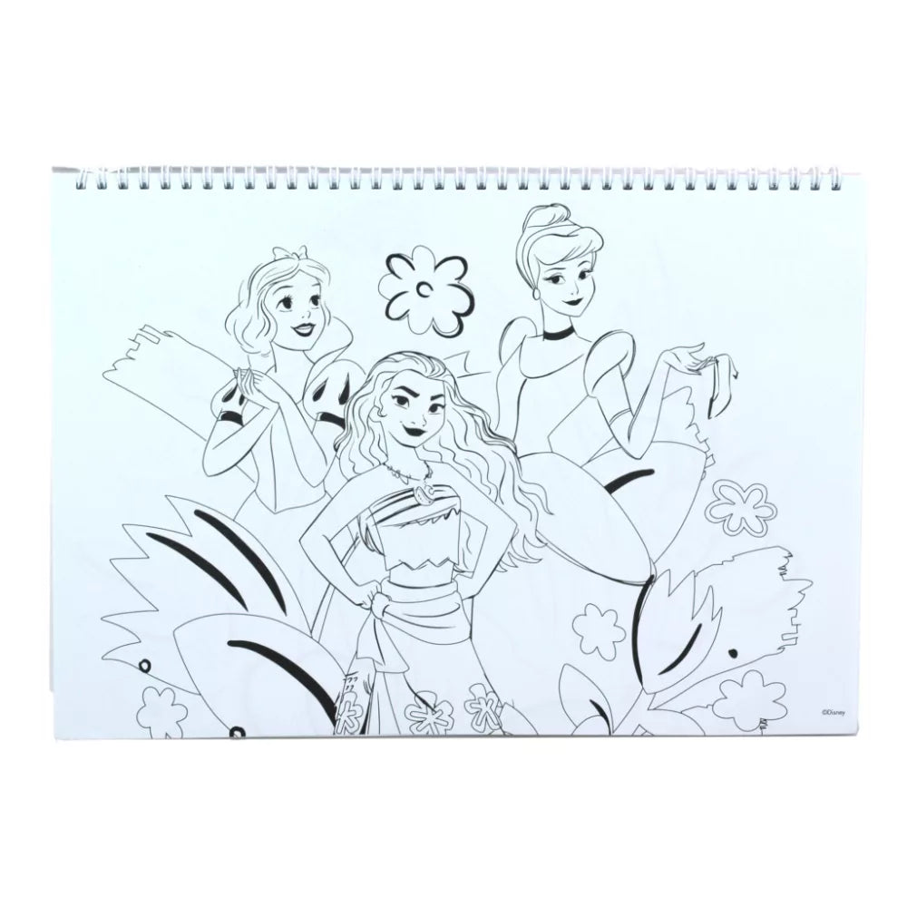 Carnet de croquis à spirale A/4 Princesses