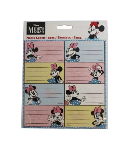 Lot de 16 étiquettes Minnie