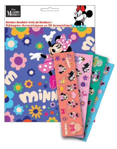 Album d'autocollants Minnie avec 50 autocollants
