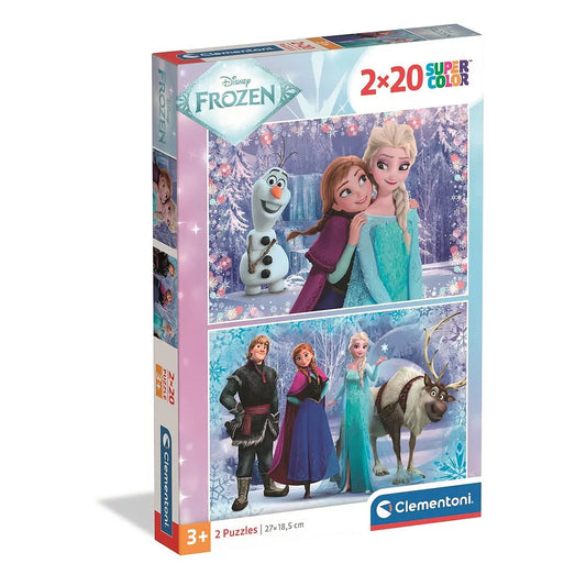Puzzle Disney La Reine des Neiges 2x20 pièces Clementoni