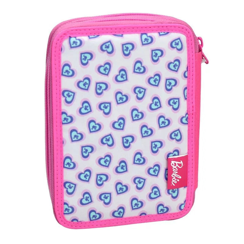 Trousse à crayons à 2 niveaux remplie Barbie