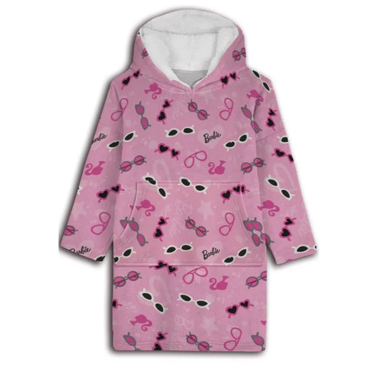Couverture polaire en peluche pour adulte Barbie