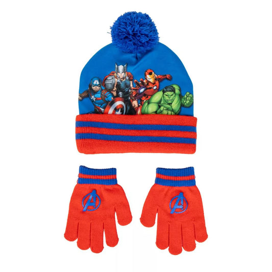 Ensemble bonnet et gants Avengers pour enfants