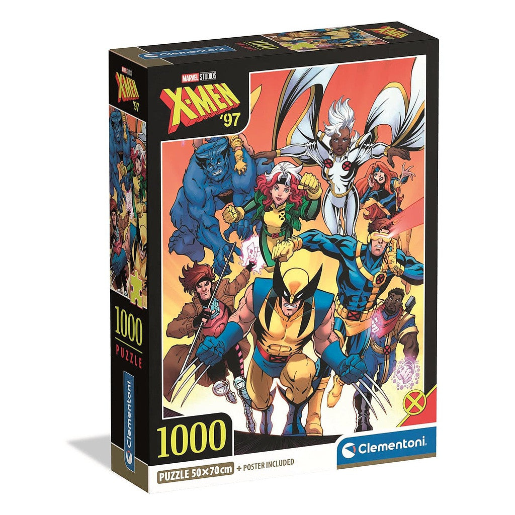 Puzzle compact X-men couleur 1000 pièces + poster inclus Clementoni