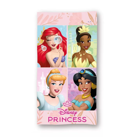 Serviette de plage Princesses 70x140cm (séchage rapide)