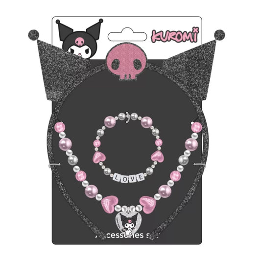 Ensemble de bijoux et serre-tête Hello Kitty Kuromi