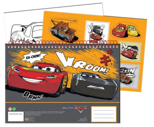 Carnet de croquis à spirale A/4 Cars