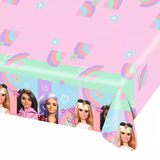 Nappe en papier Barbie