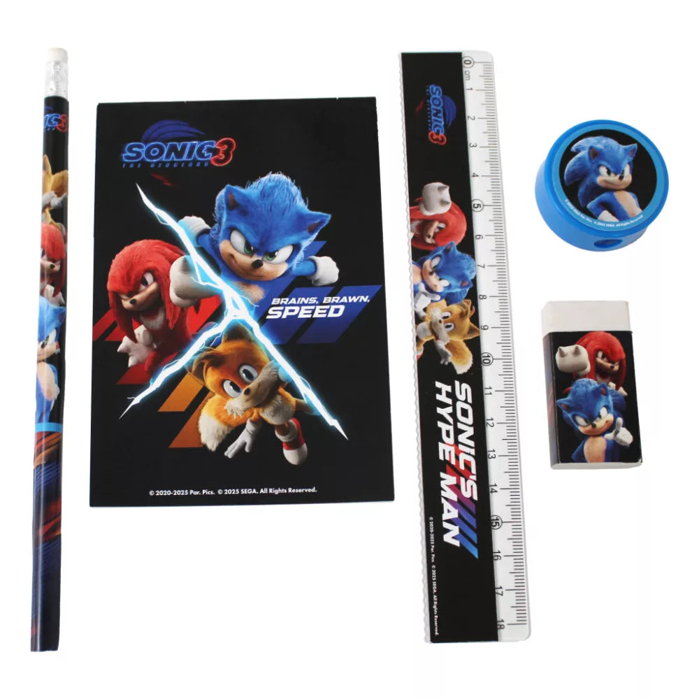 Ensemble de papeterie Sonic 5 pièces