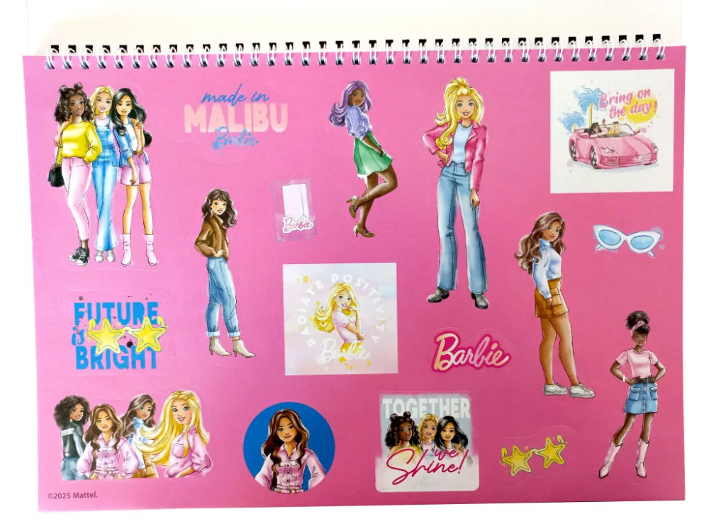Carnet de croquis à spirale A/4 Barbie