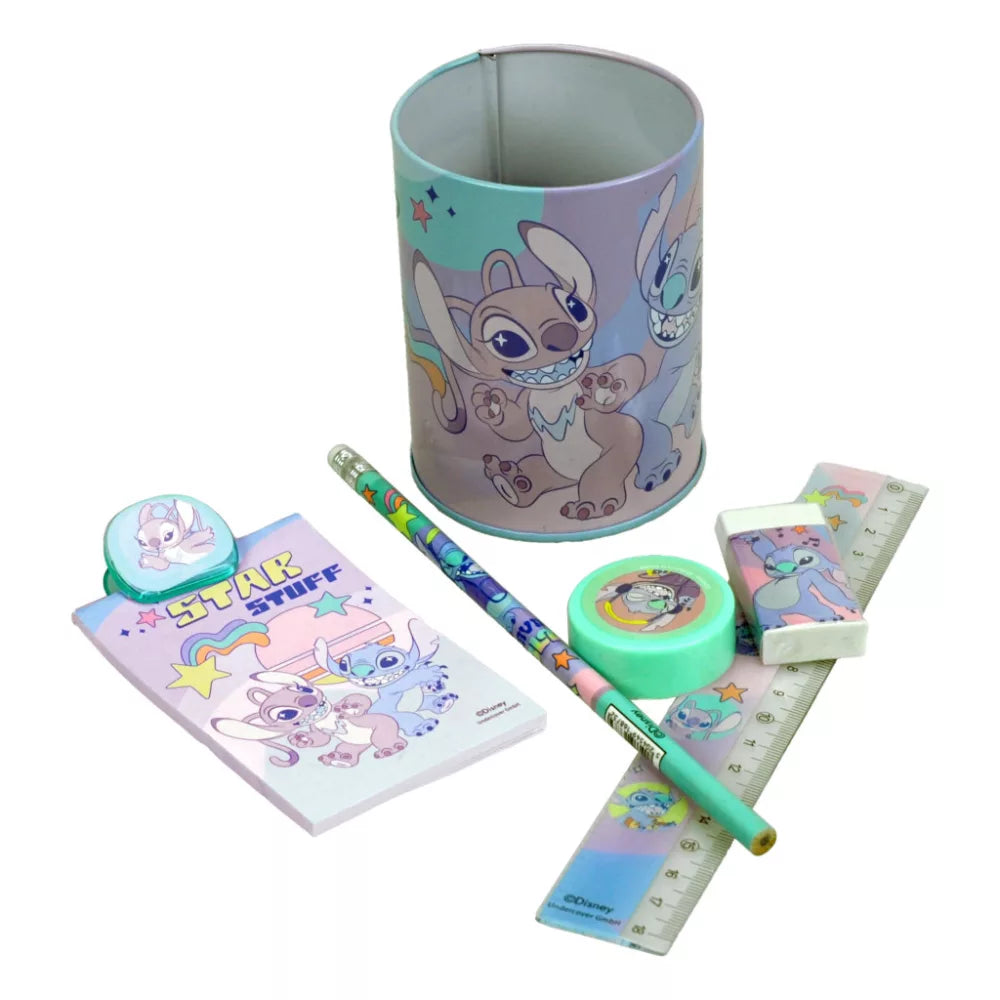 Ensemble de papeterie Stitch 7 pièces