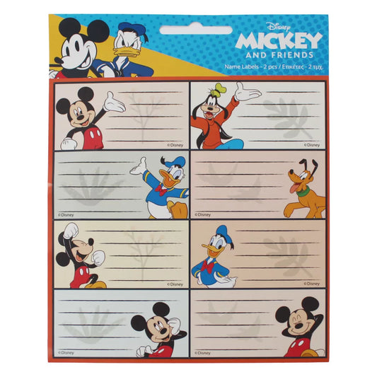 Lot de 16 étiquettes Mickey