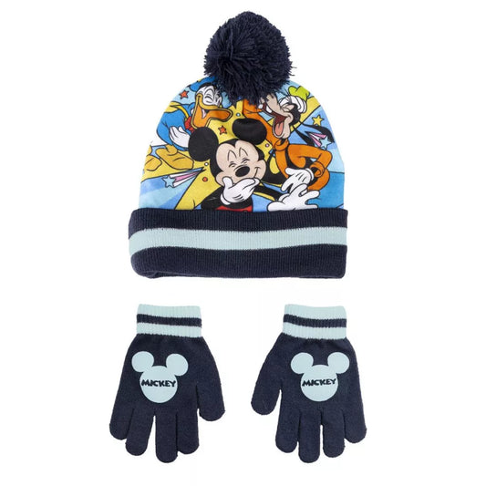 Ensemble bonnet et gants Disney Mickey pour enfants