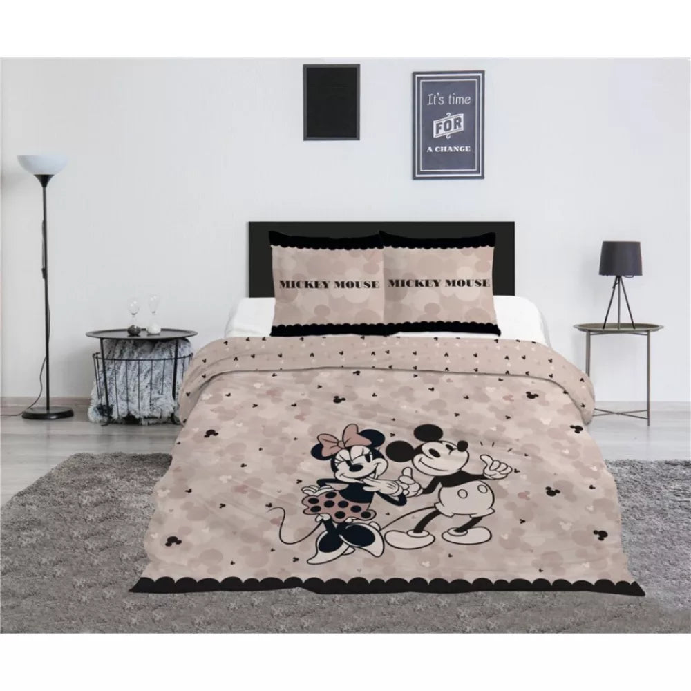 Parure de lit double Minnie et Mickey