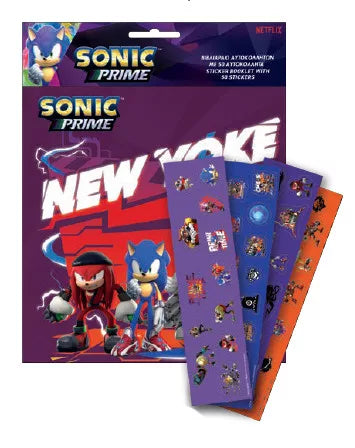 Album d'autocollants Sonic avec 50 autocollants