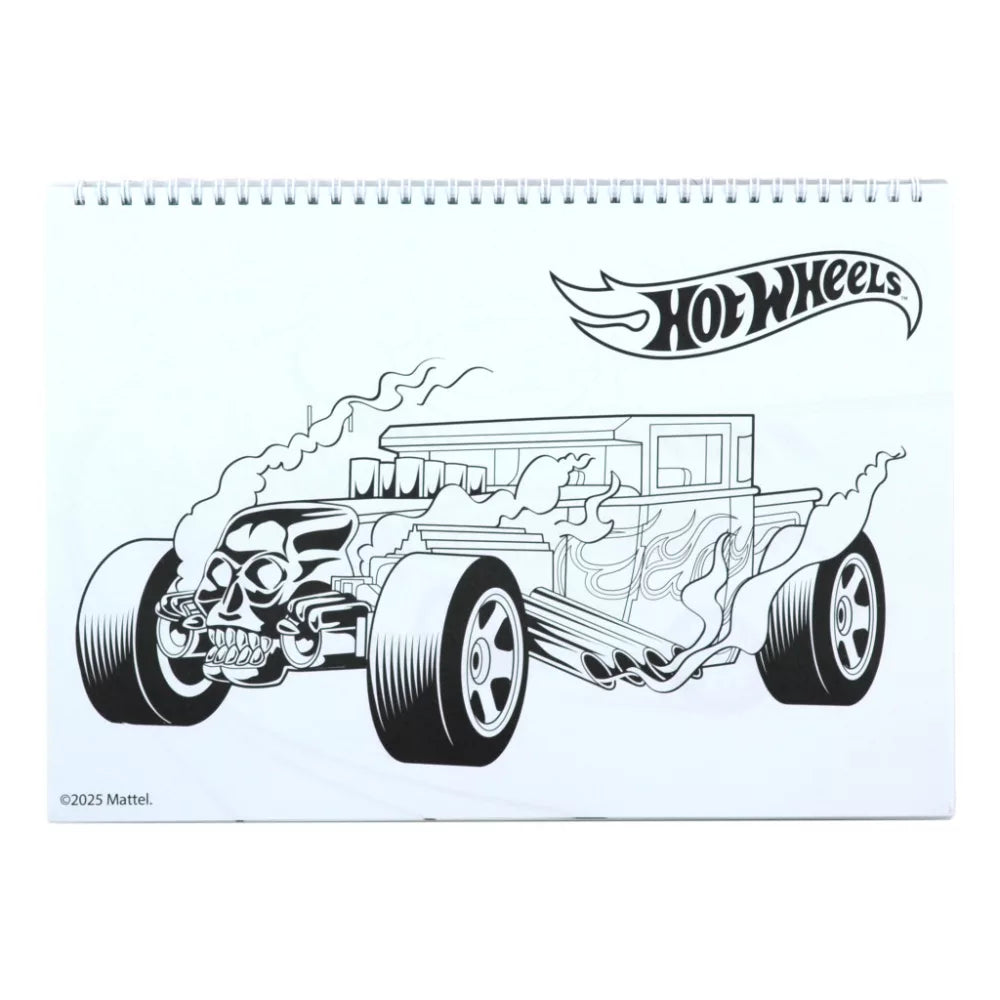 Carnet de croquis à spirale A/4 Hot Wheels