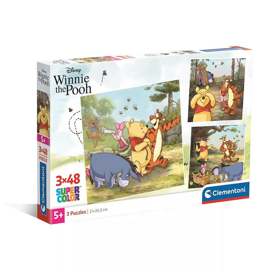 Puzzle Disney Winnie l'ourson 3x48 pièces Clementoni