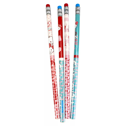 Lot de 4 crayons Hello Kitty