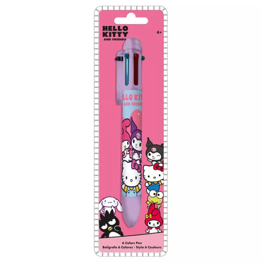Stylo 6 couleurs Hello Kitty