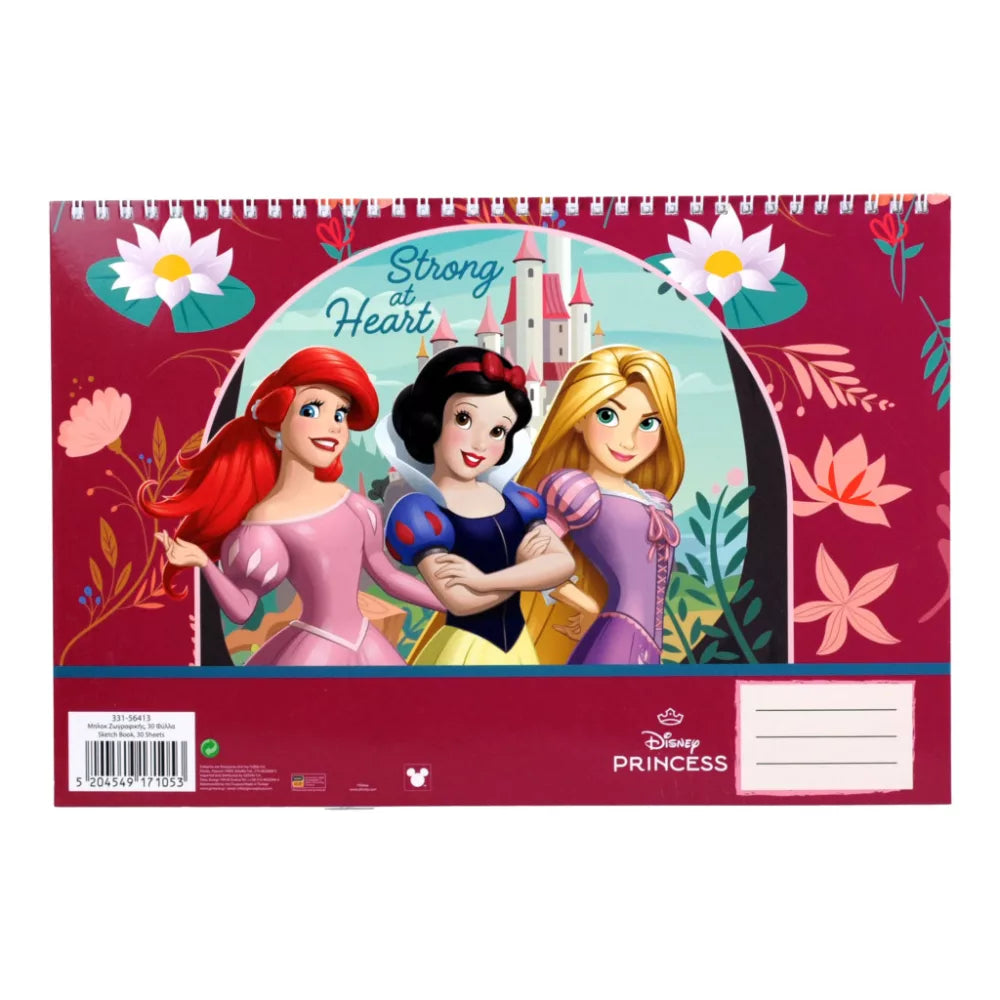 Carnet de croquis à spirale A/4 Princesses