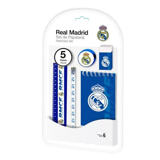Ensemble de papeterie Real Madrid 5 pièces
