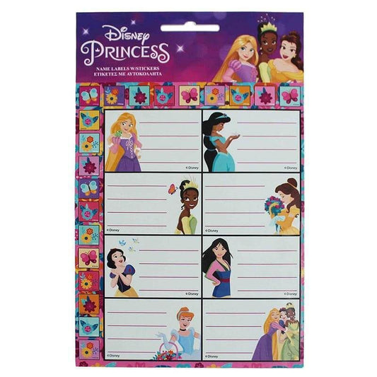 Lot de 16 étiquettes + autocollants Princesses