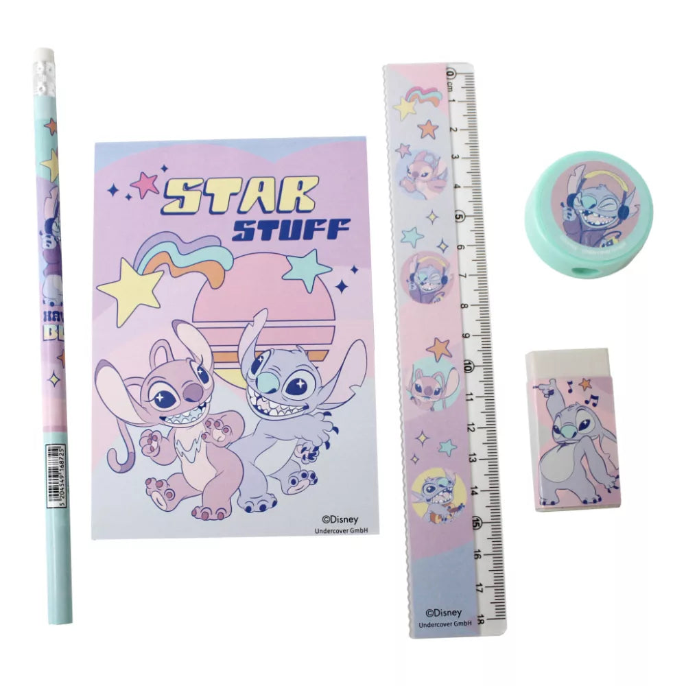 Ensemble de papeterie Stitch 5 pièces