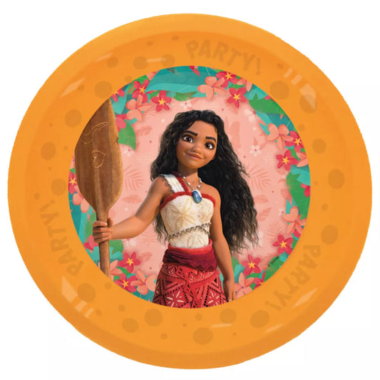 Ensemble de 4 assiettes plates en plastique micro premium Vaïana 21cm