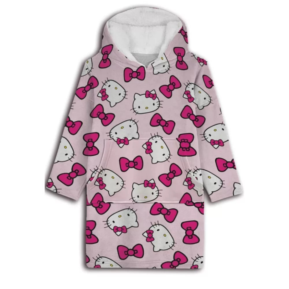 Couverture polaire en peluche pour adulte Hello Kitty