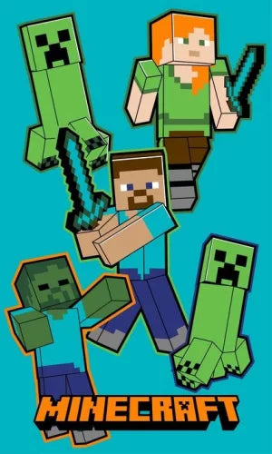 Serviette Minecraft  30x50cm