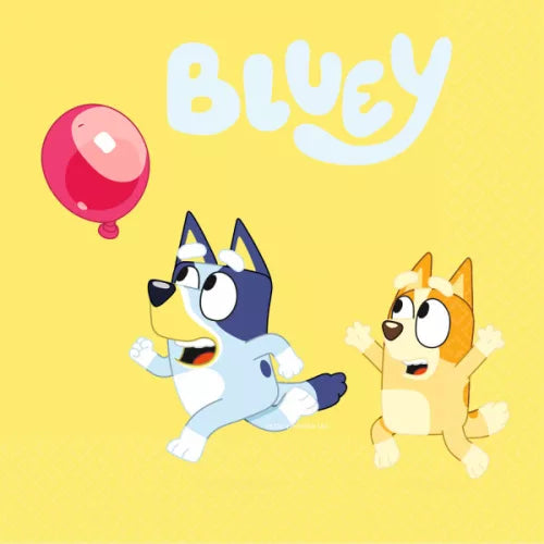 Serviettes en papier Bluey 16 pièces