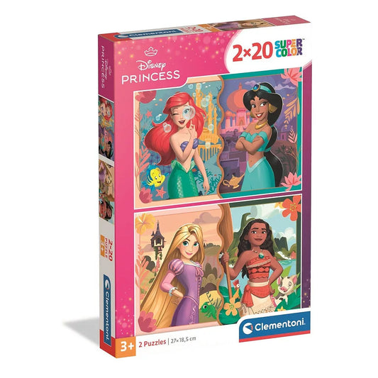 Puzzle 2x20 pièces Princesses Disney Clementoni