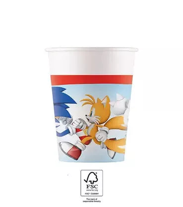 Lot de 8 gobelets en carton Sonic de 200ml